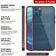 Load image into Gallery viewer, iPhone 12 Pro Max Case Punkcase® LUCID 2.0 Crystal Pink Series w/ PUNK SHIELD Screen Protector | Ultra Fit (Color in image: black)