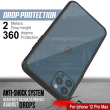 Charger l'image dans la galerie, iPhone 12 Pro Max Case Punkcase® LUCID 2.0 Black Series w/ PUNK SHIELD Screen Protector | Ultra Fit (Color in image: light blue)