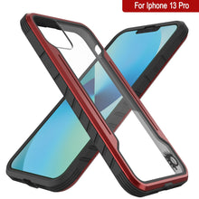 Charger l'image dans la galerie, Punkcase Coque de protection militaire Pro Armor Stealth MAG Defense pour iPhone 15 - Niveau de protection supérieur à plusieurs canapés (Rouge)