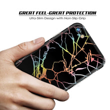 Charger l'image dans la galerie, Punkcase iPhone SE (4.7") Marble Case, Protective Full Body Cover W/9H Tempered Glass Screen Protector (Black Mirage) (Color in image: Rose Mirage)