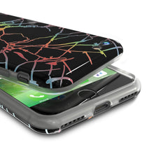 Charger l'image dans la galerie, Punkcase iPhone SE (4.7") Marble Case, Protective Full Body Cover W/9H Tempered Glass Screen Protector (Black Mirage) (Color in image: Blanco Marmo)