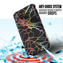 Charger l'image dans la galerie, Punkcase iPhone SE (4.7") Marble Case, Protective Full Body Cover W/9H Tempered Glass Screen Protector (Black Mirage) (Color in image: Teal Onyx)