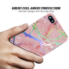 Charger l'image dans la galerie, Punkcase iPhone 8+ / 7+ Plus Marble Case, Protective Full Body Cover W/9H Tempered Glass Screen Protector (Rose Mirage) (Color in image: Blue Marmo)