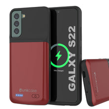 Charger l'image dans la galerie, PunkJuice S22 Battery Case Red - Portable Charging Power Juice Bank with 4700mAh (Color in image: Red)