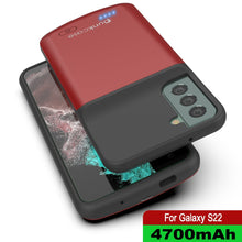 Charger l'image dans la galerie, PunkJuice S22 Battery Case Red - Portable Charging Power Juice Bank with 4700mAh (Color in image: Blue)