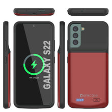 Charger l'image dans la galerie, PunkJuice S22 Battery Case Red - Portable Charging Power Juice Bank with 4700mAh