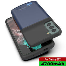 Charger l'image dans la galerie, PunkJuice S22 Battery Case Blue - Portable Charging Power Juice Bank with 4700mAh (Color in image: Red)