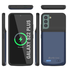 Load image into Gallery viewer, PunkJuice S22+ Plus Battery Case Blue - Portable Charging Power Juice Bank with 4800mAh
