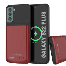 Load image into Gallery viewer, PunkJuice S22+ Plus Battery Case Red - Portable Charging Power Juice Bank with 4800mAh (Color in image: Red)