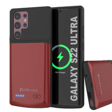 Charger l'image dans la galerie, PunkJuice S22 Ultra Battery Case Red - Portable Charging Power Juice Bank with 4800mAh (Color in image: Red)