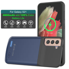 Load image into Gallery viewer, PunkJuice S21 Battery Case Blue - Portable Charging Power Juice Bank with 4800mAh