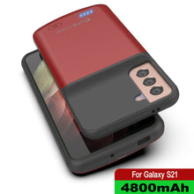 Load image into Gallery viewer, PunkJuice S21 Battery Case Red - Portable Charging Power Juice Bank with 4800mAh