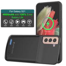 Load image into Gallery viewer, PunkJuice S21 Battery Case Black - Portable Charging Power Juice Bank with 4800mAh