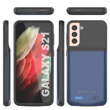 Load image into Gallery viewer, PunkJuice S21 Battery Case Blue - Portable Charging Power Juice Bank with 4800mAh