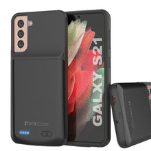 Load image into Gallery viewer, PunkJuice S21 Battery Case Black - Portable Charging Power Juice Bank with 4800mAh (Color in image: Black)