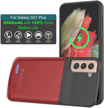 Load image into Gallery viewer, PunkJuice S21+ Plus Battery Case Red - Portable Charging Power Juice Bank with 6000mAh