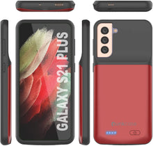 Load image into Gallery viewer, PunkJuice S21+ Plus Battery Case Red - Portable Charging Power Juice Bank with 6000mAh