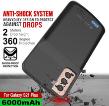 Load image into Gallery viewer, PunkJuice S21+ Plus Battery Case Black - Portable Charging Power Juice Bank with 6000mAh