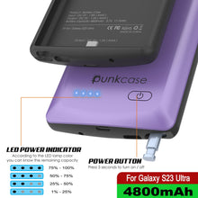 Charger l'image dans la galerie, PunkJuice S23 Coque Batterie Ultra Violette - Banque de jus de charge portable avec 4800mAh