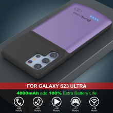 Charger l'image dans la galerie, PunkJuice S23 Coque Batterie Ultra Violette - Banque de jus de charge portable avec 4800mAh