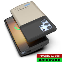 Charger l'image dans la galerie, PunkJuice S23 Coque Batterie Ultra Argent - Batterie Externe Portable avec Capacité de Chargement de 4800mAh