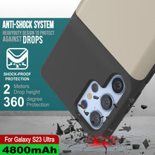 Charger l'image dans la galerie, PunkJuice S23 Coque Batterie Ultra Argent - Batterie Externe Portable avec Capacité de Chargement de 4800mAh