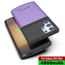 Charger l'image dans la galerie, PunkJuice S23 Coque Batterie Ultra Violette - Banque de jus de charge portable avec 4800mAh