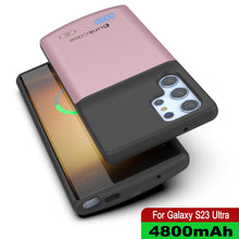 Charger l'image dans la galerie, PunkJuice S23 Coque Batterie Ultra Rose-Gold - Banque d'alimentation portable avec puissance de charge de 4800mAh