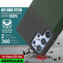 Charger l'image dans la galerie, PunkJuice S23 Coque Batterie Ultra Verte - Banque de jus de charge portable avec 4800mAh