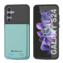 Charger l'image dans la galerie, Étui de batterie PunkJuice S24 Teal - Banque de jus de charge portable avec 4500 mAh