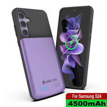 Charger l'image dans la galerie, Étui de batterie PunkJuice S24 violet - Banque de jus de charge portable avec 4500 mAh