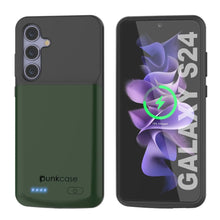 Charger l'image dans la galerie, Étui de batterie PunkJuice S24 Vert - Banque de jus de charge portable avec 4500 mAh