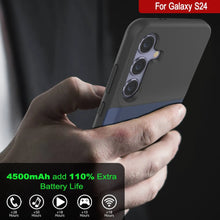 Charger l'image dans la galerie, Étui de batterie PunkJuice S24 Bleu - Banque de jus de charge portable avec 4500 mAh