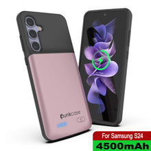 Charger l'image dans la galerie, Étui de batterie PunkJuice S24 en or rose - Banque de jus de charge portable avec 4500 mAh