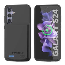 Charger l'image dans la galerie, Étui de batterie PunkJuice S24 noir - Banque de jus de charge portable avec 4500 mAh