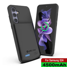 Charger l'image dans la galerie, Étui de batterie PunkJuice S24 noir - Banque de jus de charge portable avec 4500 mAh