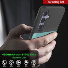 Charger l'image dans la galerie, Étui de batterie PunkJuice S24 Teal - Banque de jus de charge portable avec 4500 mAh