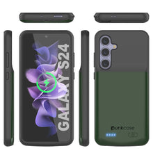 Charger l'image dans la galerie, Étui de batterie PunkJuice S24 Vert - Banque de jus de charge portable avec 4500 mAh