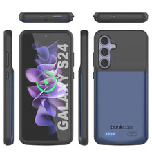 Charger l'image dans la galerie, Étui de batterie PunkJuice S24 Bleu - Banque de jus de charge portable avec 4500 mAh