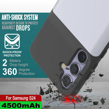 Charger l'image dans la galerie, Étui de batterie PunkJuice S24 blanc - Banque de jus de charge portable avec 4500 mAh
