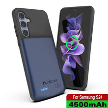 Charger l'image dans la galerie, Étui de batterie PunkJuice S24 Bleu - Banque de jus de charge portable avec 4500 mAh