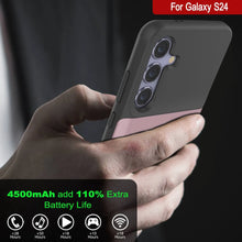 Charger l'image dans la galerie, Étui de batterie PunkJuice S24 en or rose - Banque de jus de charge portable avec 4500 mAh