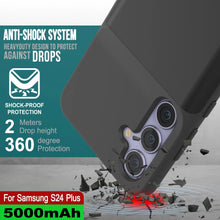 Charger l'image dans la galerie, Étui de batterie PunkJuice S24+ Plus noir – Banque de jus de charge portable avec 5000 mAh