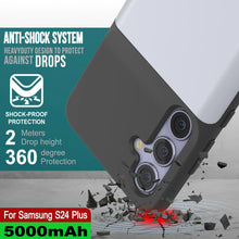 Charger l'image dans la galerie, Étui de batterie PunkJuice S24+ Plus blanc – Banque de jus de charge portable avec 5000 mAh