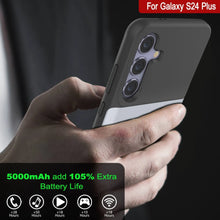 Charger l'image dans la galerie, Étui de batterie PunkJuice S24+ Plus blanc – Banque de jus de charge portable avec 5000 mAh