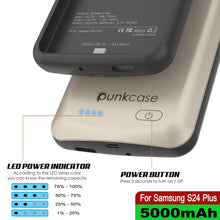 Charger l'image dans la galerie, Étui de batterie PunkJuice S24+ Plus Argent - Banque de jus de charge portable avec 5000 mAh