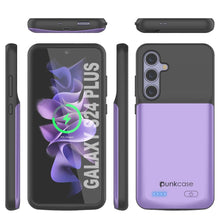 Charger l'image dans la galerie, Étui de batterie PunkJuice S24+ Plus violet – Banque de jus de charge portable avec 5000 mAh
