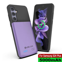 Charger l'image dans la galerie, Étui de batterie PunkJuice S24+ Plus violet – Banque de jus de charge portable avec 5000 mAh
