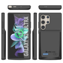 Charger l'image dans la galerie, Étui de batterie PunkJuice S24 Ultra noir - Banque de jus de charge portable avec 4500 mAh