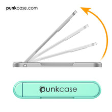 Load image into Gallery viewer, PUNKCASE FlickStick Universal Cell Phone Kickstand for all Mobile Phones & Cases with Flat Backs, One Finger Operation (Teal) (Color in image: Rose Gold)